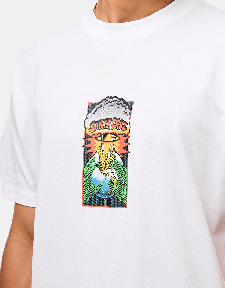 Santa Cruz Kendall End Of The World Front T-Shirt - White