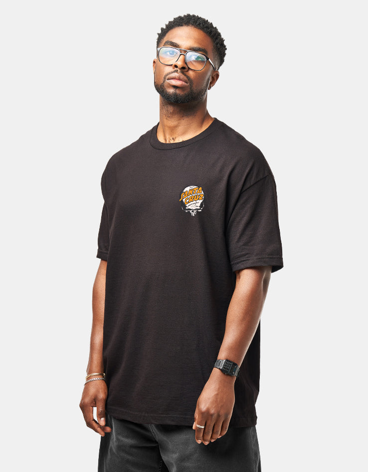 Santa Cruz O'Brien Scream Reaper T-Shirt - Black