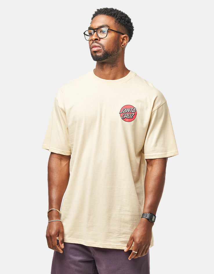 Santa Cruz EXCLUSIVE Screaming Rose Flash T-Shirt - Blonde Wood