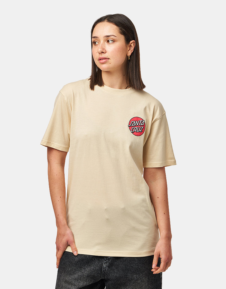 Santa Cruz EXCLUSIVE Screaming Rose Flash T-Shirt - Blonde Wood