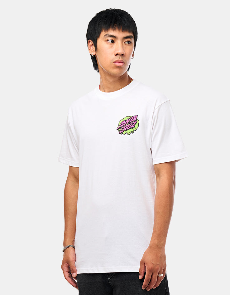 Santa Cruz EXCLUSIVE Slime Scream T-Shirt - White