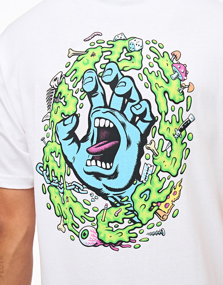 Santa Cruz EXCLUSIVE Slime Scream T-Shirt - White