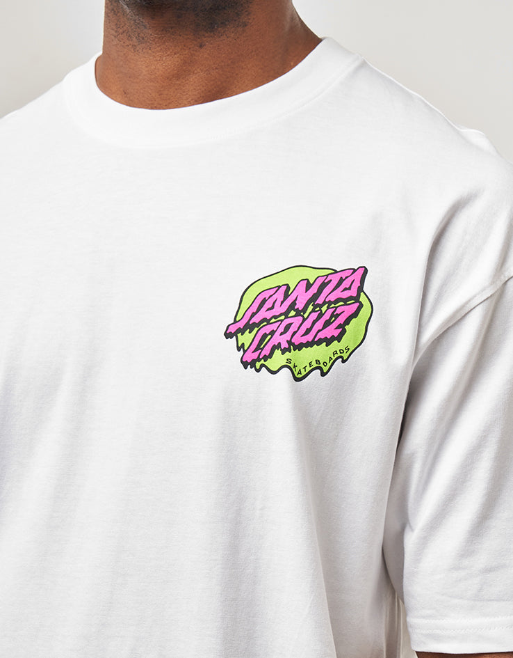 Santa Cruz EXCLUSIVE Slime Scream T-Shirt - White