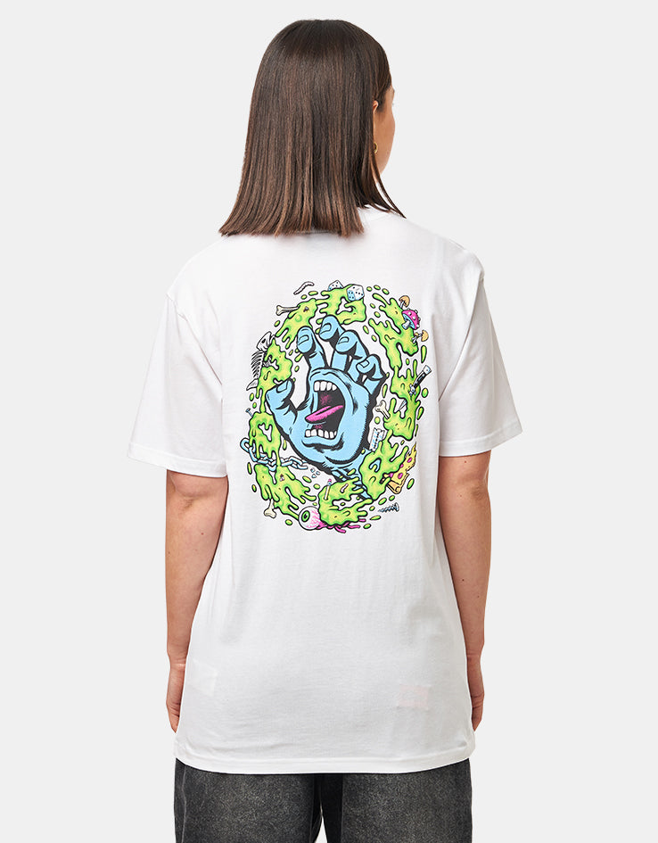 Santa Cruz EXCLUSIVE Slime Scream T-Shirt - White