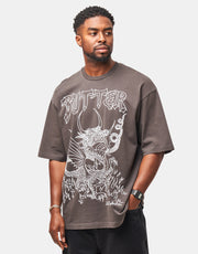 Butter Goods x Daniel Johnston Dragon T-Shirt - Washed Black