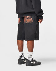 Butter Goods x Daniel Johnston Dragon Denim Shorts - Washed Black