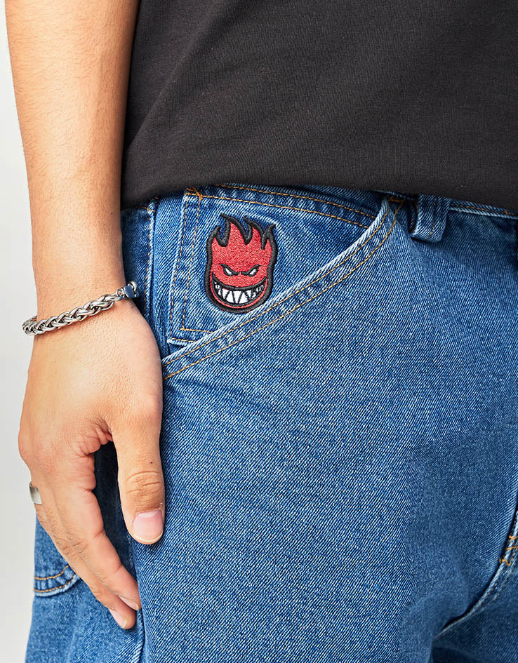 Spitfire Bighead Fill Denim Shorts - Medium Stone Wash