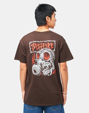 Spitfire Gas Mask T-Shirt - Dark Chocolate/Multi