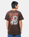 Spitfire Gas Mask T-Shirt - Dark Chocolate/Multi