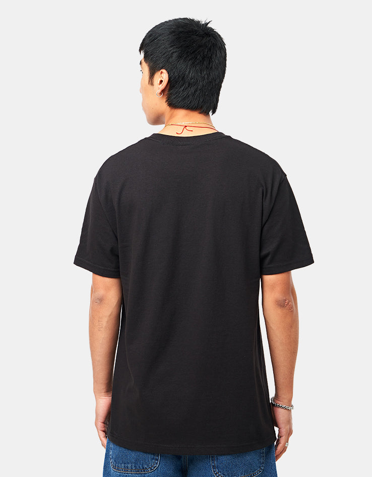 Spitfire Bighead Thorn T-Shirt - Black/Black/White