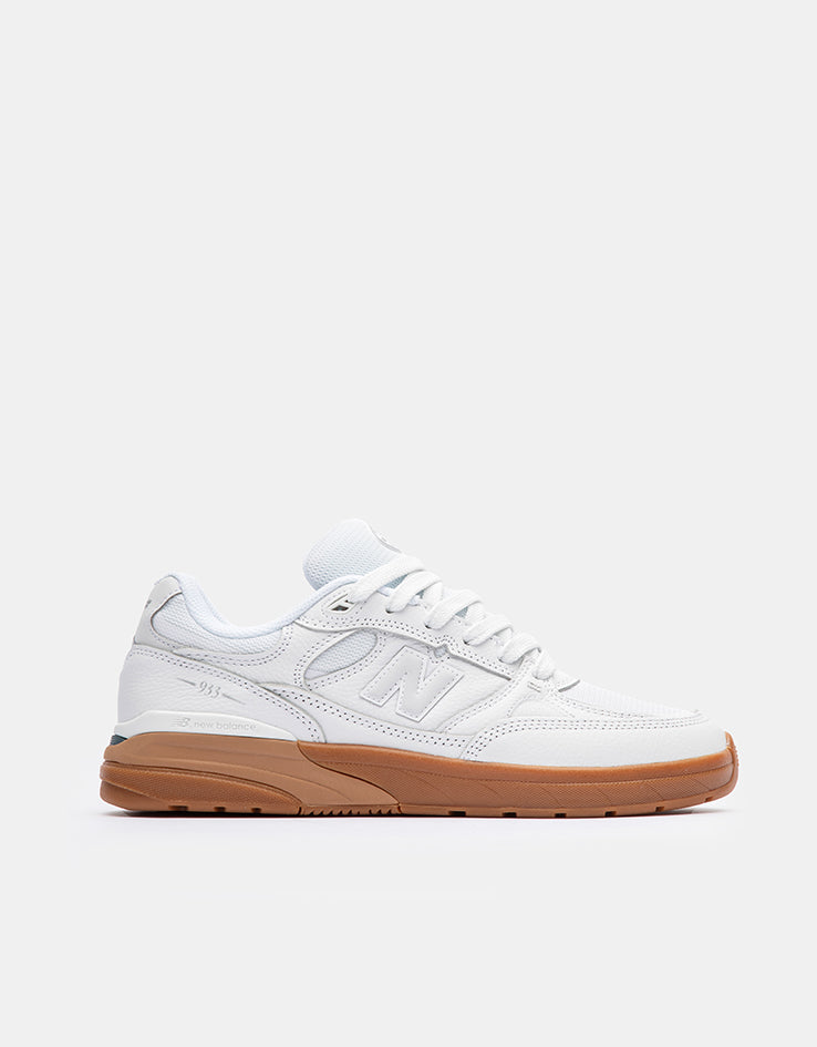 New Balance Numeric 933 Andrew Reynolds Skate Shoes - White/Gum