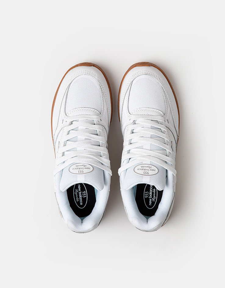 New Balance Numeric 933 Andrew Reynolds Skate Shoes - White/Gum