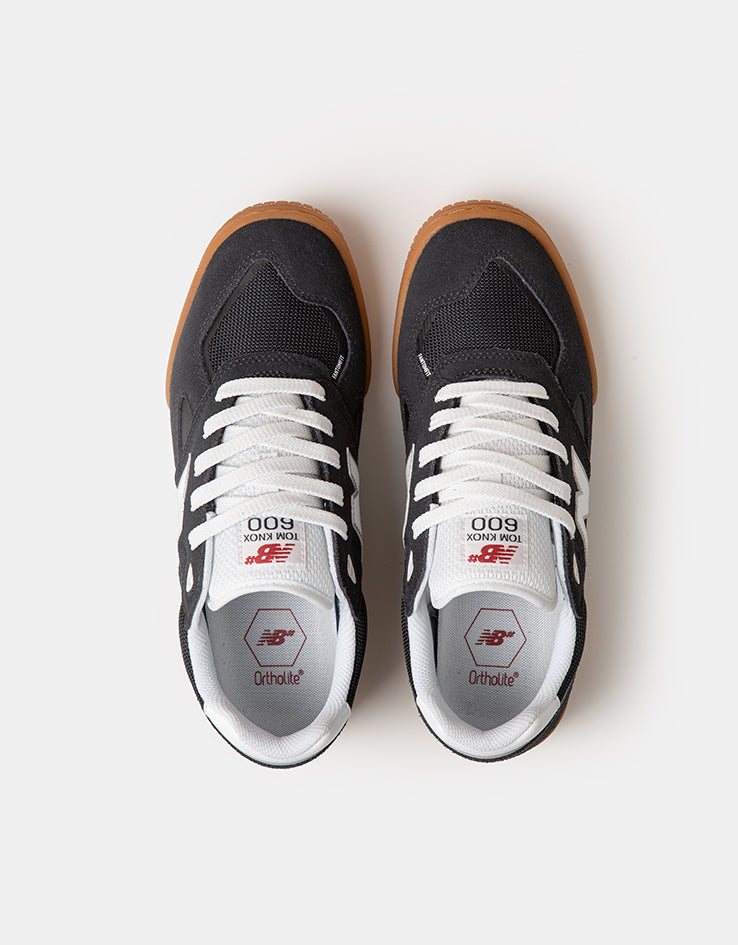 New Balance Numeric 600 Tom Knox Skate Shoes - Dark Grey/White
