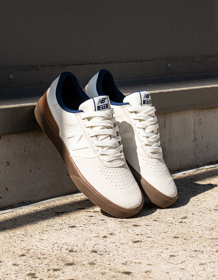 New Balance Numeric 272 Skate Shoes - Sea Salt/Dark Gum