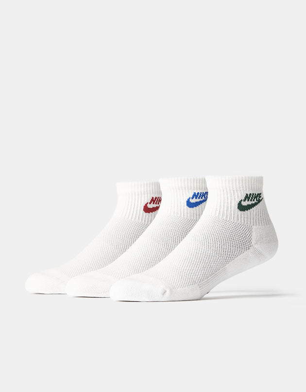 Nike Everyday Essential Ankle 3 Pack Socks - Multi-Color