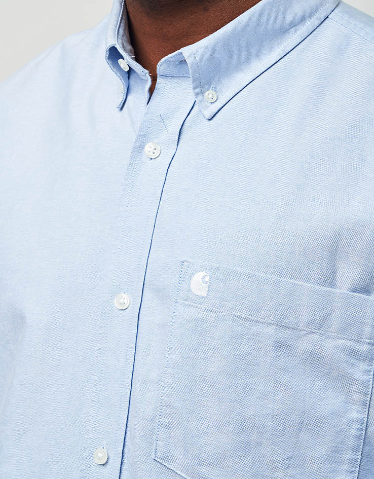 Carhartt WIP L/S C-Logo Shirt - Bleach/White