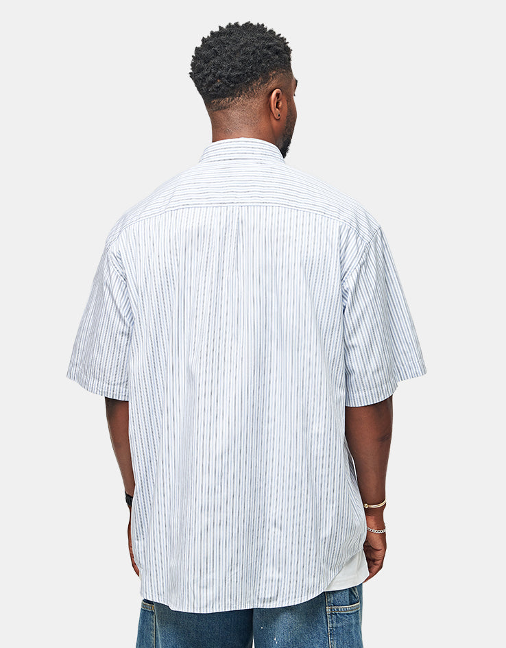 Carhartt WIP S/S Keene Shirt - Keene Stripe/White