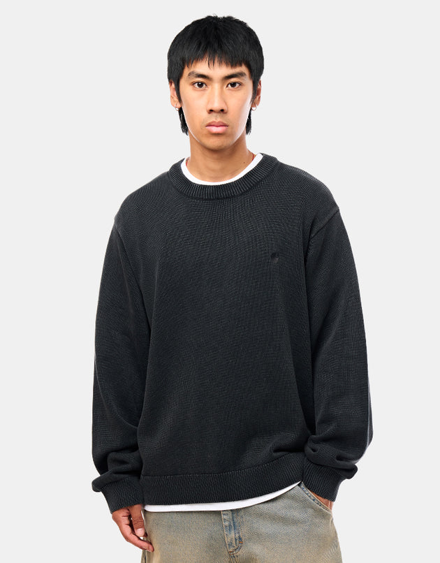 Carhartt WIP Kori Sweater - Black (Garment Dyed)