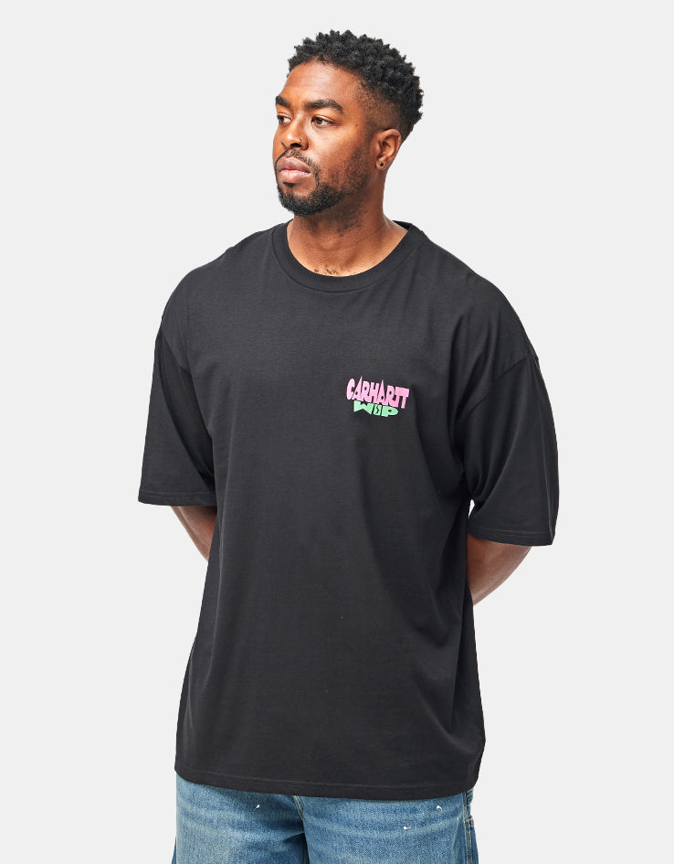 Carhartt WIP S/S Luggage Label T-Shirt - Black