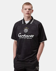 Carhartt WIP S/S Terrace Football T-Shirt - Heart Train Jacquard/Black