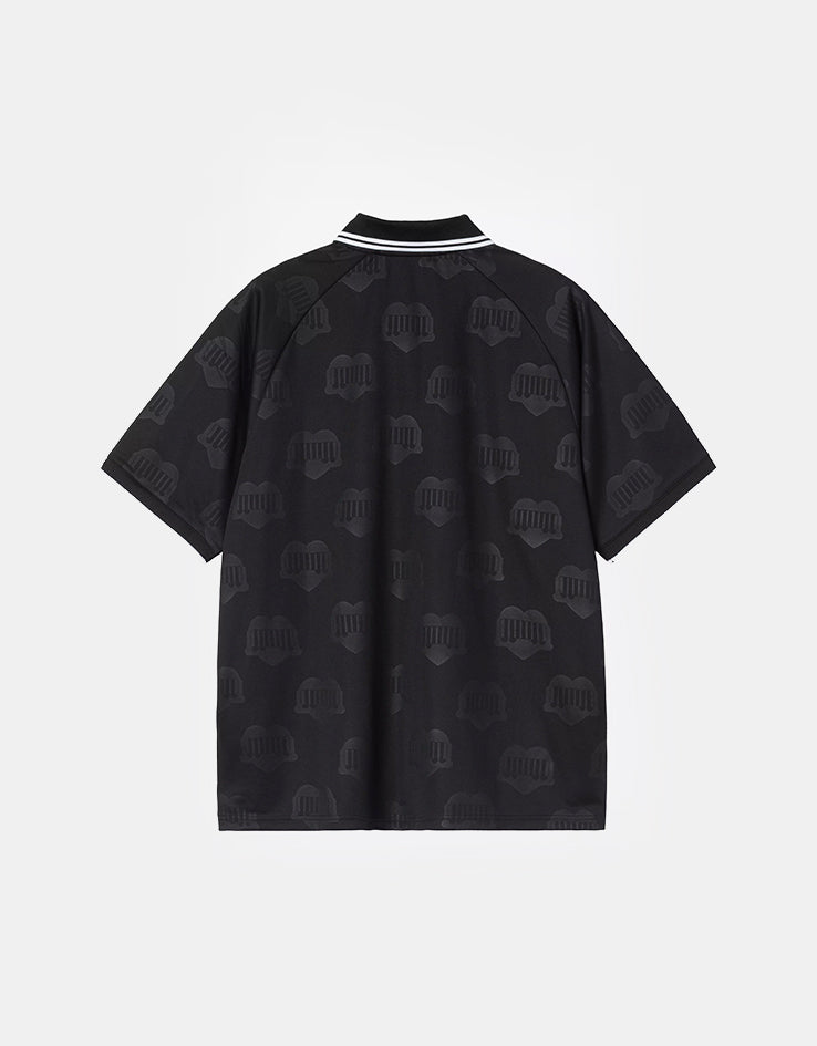Carhartt WIP S/S Terrace Football T-Shirt - Heart Train Jacquard/Black