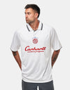 Carhartt WIP S/S Terrace Football T-Shirt - Heart Train Jacquard/White