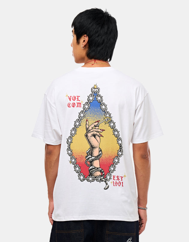 Volcom x Daniel Shepard Unlocked T-Shirt - White