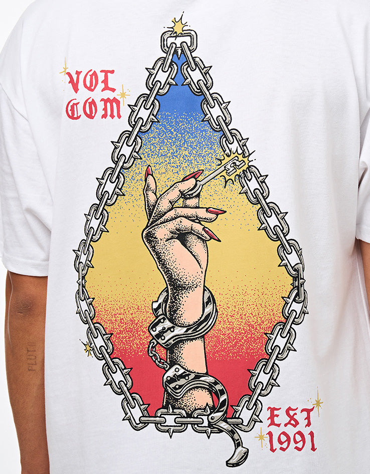 Volcom x Daniel Shepard Unlocked T-Shirt - White