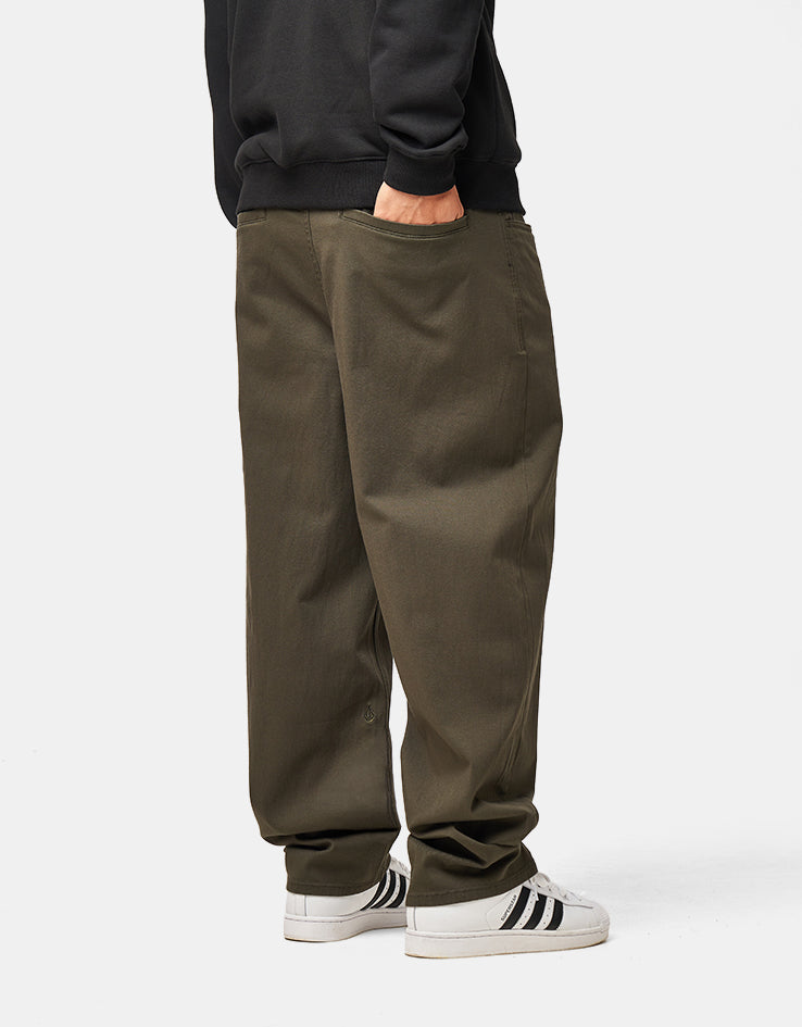 Volcom Freazy Loose Elasticated Waist Pant - Rinsed Black