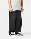 Volcom Chillow Pleat Elasticated Waist Pant - Antique Black