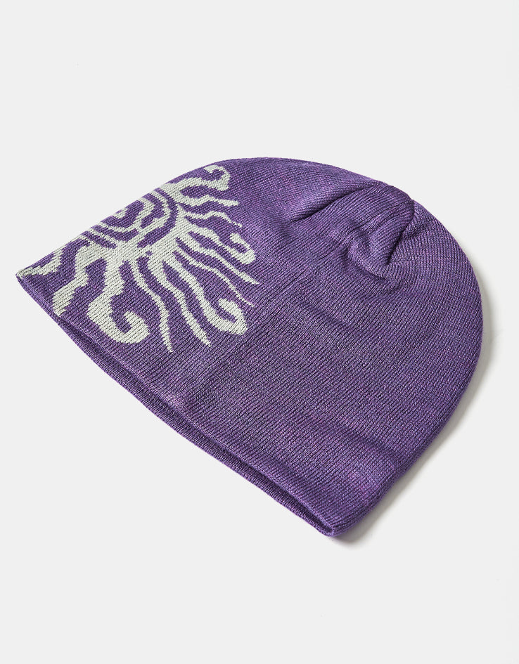 Route One Sun Dial Cuffless Beanie - Mystical Purple/Cinder