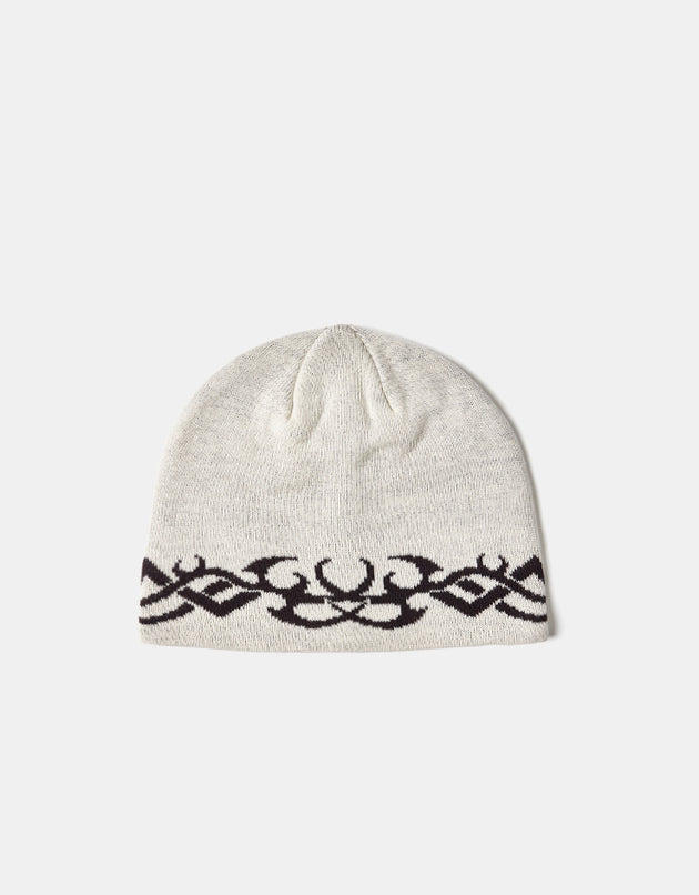 Route One Tribal Cuffless Beanie - Angora/Espresso