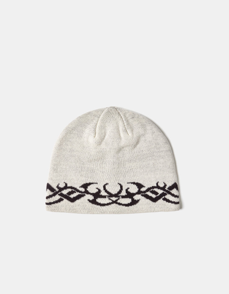 Route One Tribal Cuffless Beanie - Angora/Espresso