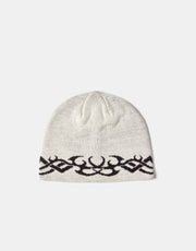 Route One Tribal Cuffless Beanie - Angora/Espresso