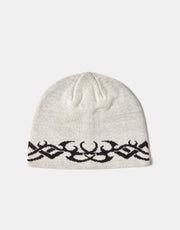 Route One Tribal Cuffless Beanie - Angora/Espresso