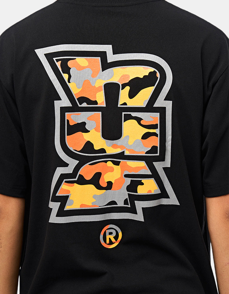 HUF Megablast Camo T-Shirt - Black