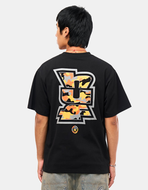 HUF Megablast Camo T-Shirt - Black