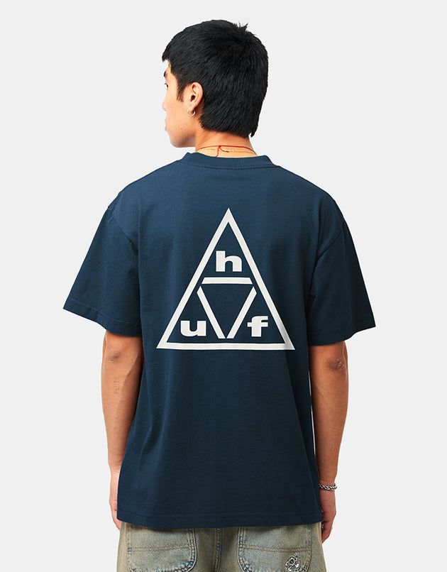 HUF Triple Triangle T-Shirt - Harbor Blue/White