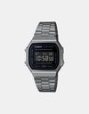 Casio A168WEGG-1BEF Watch - Black Chrome
