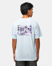 Route One Great Wave Organic T-Shirt - Blue Ice