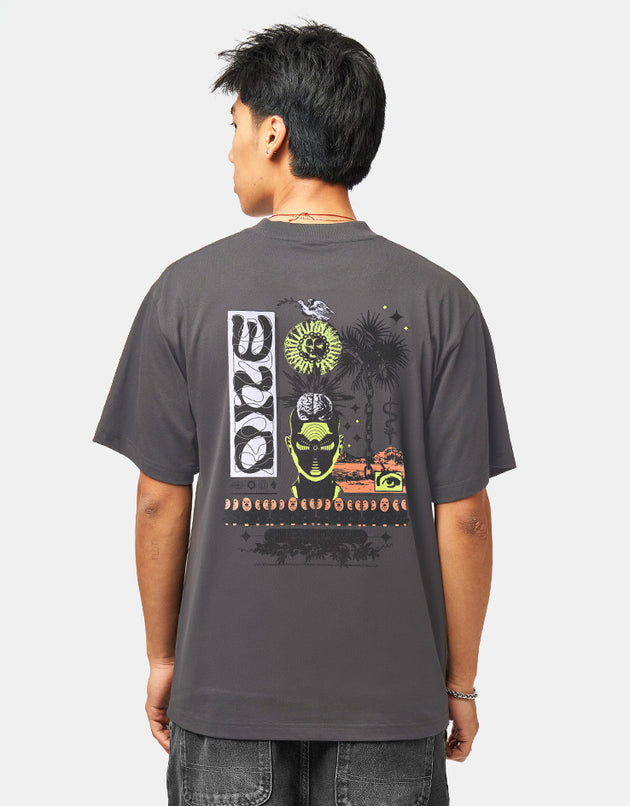 Route One Nature Organic T-Shirt - Anthracite