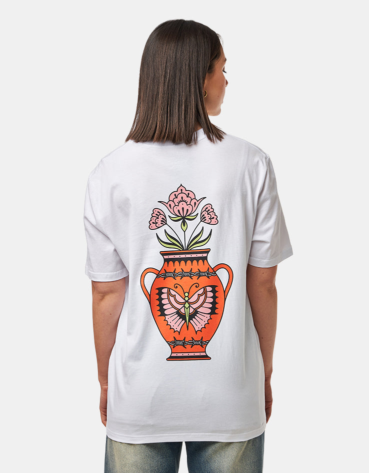 Route One Vase Organic T-Shirt - White