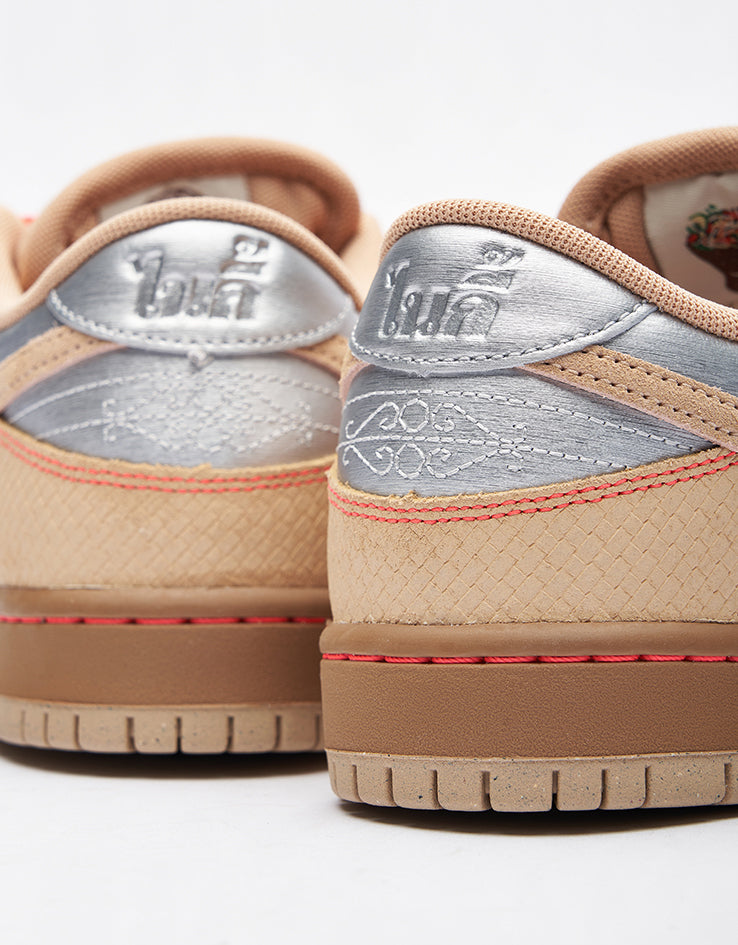 Nike SB 'Som Tum' Dunk Low Pro Skate Shoes - Canvas/Vachetta Tan-Parachute Beige