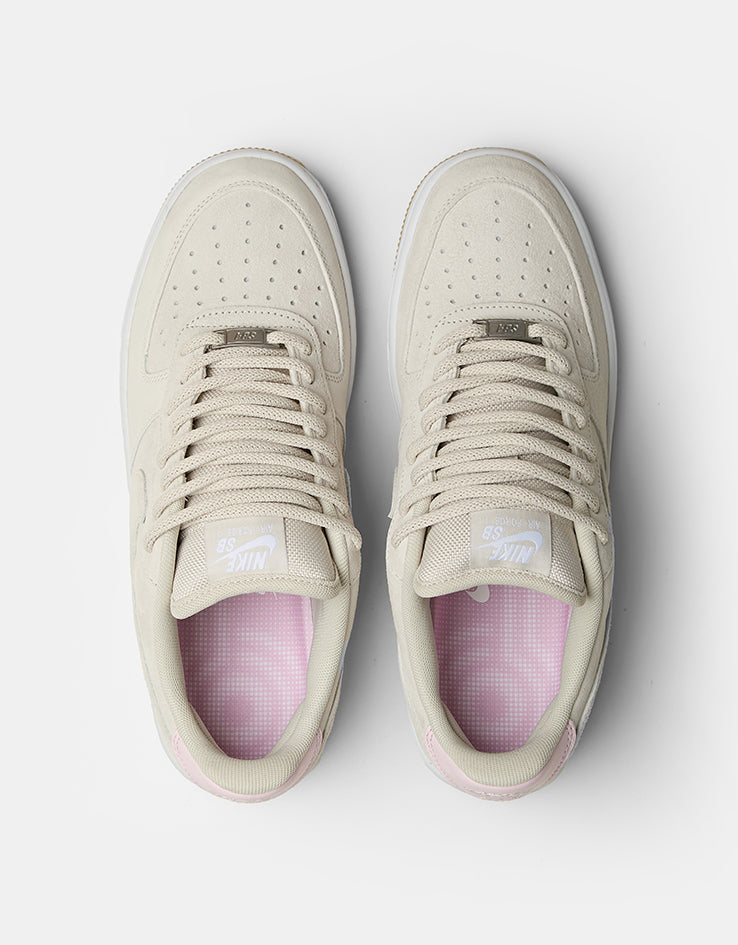 Nike SB Air Force 1  Skate Shoes - Lt Orewood Brn/Lt Orewood Brn-White