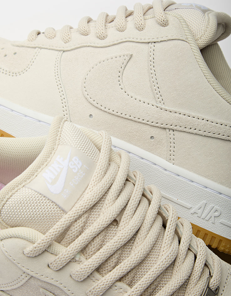 Nike SB Air Force 1  Skate Shoes - Lt Orewood Brn/Lt Orewood Brn-White