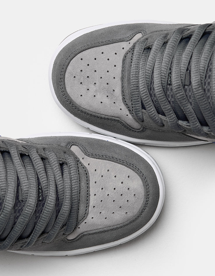 Nike SB Paul Rodriguez Zoom Air Low DG Skate Shoes - Flint Grey/Deep Royal Blue-Flint Grey