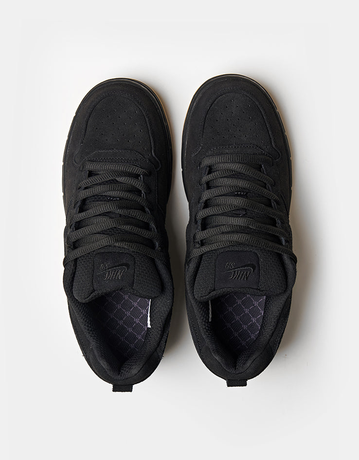 Nike SB Paul Rodriguez Zoom Air Low Skate Shoes - Black/Black-Black-Gum Light Brown