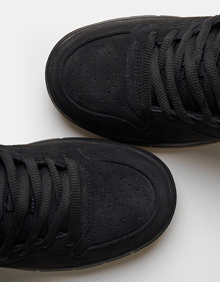 Nike SB Paul Rodriguez Zoom Air Low Skate Shoes - Black/Black-Black-Gum Light Brown