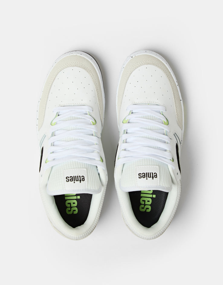 etnies Loot Skate Shoes - White/Black/Green