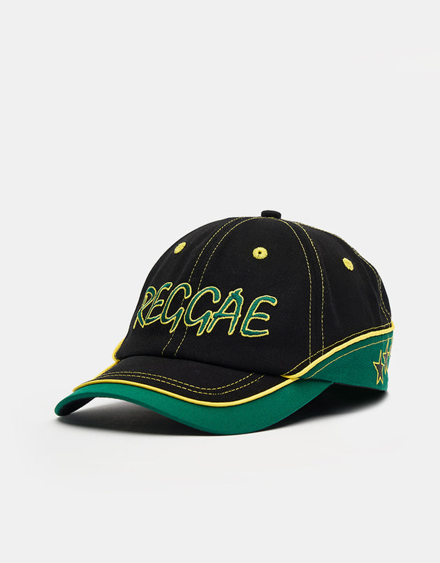 Butter Goods Dub 6 Panel Cap - Black/Green